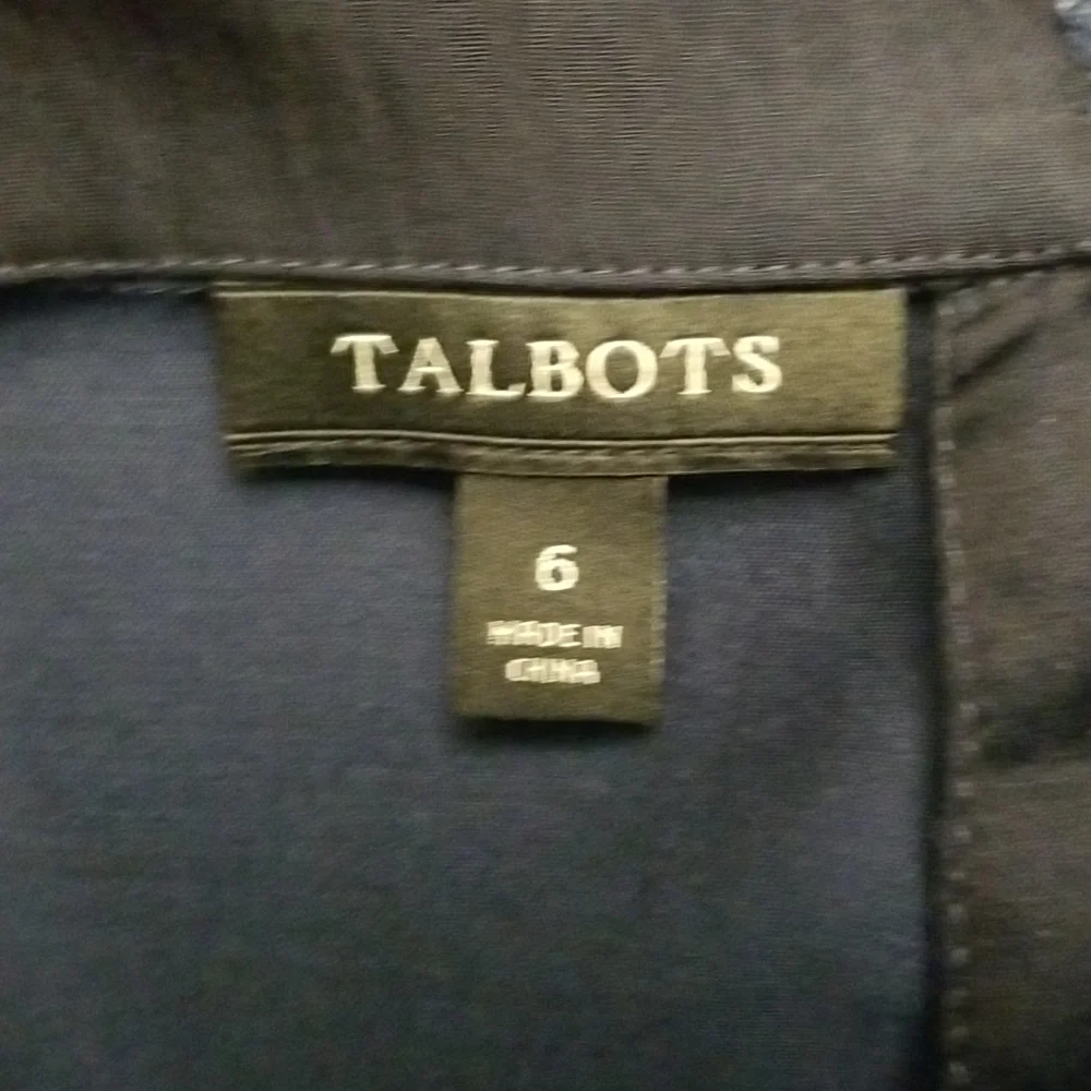 Dark Navy Talbots top - Picture 6 of 7